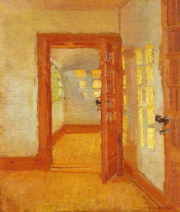 Anna Ancher interior Norge oil painting art